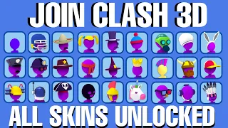 Join Clash 3D ALL SKINS UNLOCKED