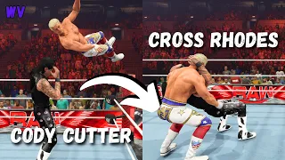 Cody Cutter Into A Cross Rhodes Combo | WWE 2K23 Concept Moves