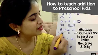 How to teach Additions to kids easily step by step with out mistakes #rishamam #onlinepreschool