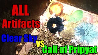 S.T.A.L.K.E.R.: Clear Sky VS Call of Pripyat ALL Artifacts Showcased (Appearances and Behaviours)