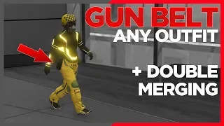 GTA 5 *OUTFIT TRANSFER* GUN BELT ON ANY OUTFIT + DOUBLE MERGING