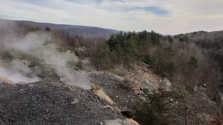 Mine Fire Smoke - Locust Gap Pennsylvania