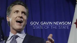 California Governor Gavin Newsom Delivers His First State of the State Address