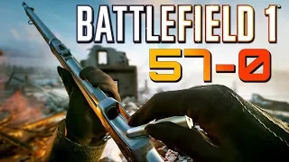 Battlefield 1: 57 Kills 0 Deaths - Martini-Henry Sniping (PS4 PRO Multiplayer Gameplay)