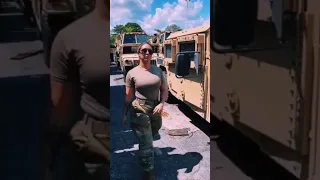 Beautiful Military Woman Walk#viral #trending #shortvideo#beauty #girl #armygirlsstatus #prettygirl