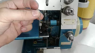 Como cambiar la aguja de la overlock casera | mecanica confeccion