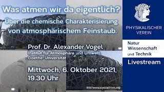 Was atmen wir da eigentlich? Über die chemische Charakterisierung von atmosphärischem Feinstaub.