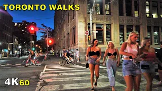 Friday Night Walk in Downtown Toronto (Narrated) on July 17, 2020 [4K]