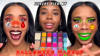 CUTE ✅ or FAIL? ❌ Tiktok Filters Pick My Halloween Makeup! 😱🧛🏽‍♂️