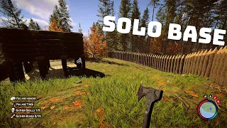 BASE BUILDING and Surviving SOLO/HARD MODE - Sons Of The Forest