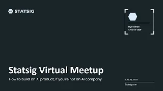AI Virtual Meetup: