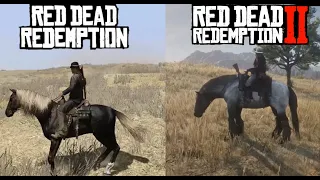 RDR1 vs RDR2 (Graphic, Horses And Weapons Comparison)