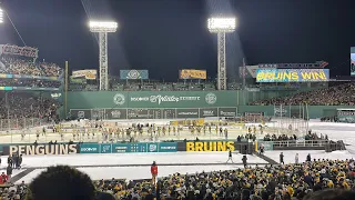 ATTENDING THE 2023 NHL WINTER CLASSIC AT FENWAY PARK! DEBRUSK WAS CLUTCH! PENGUINS VS BRUINS! 1/2/23