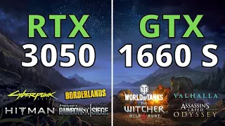 RTX 3050 VS GTX 1660 SUPER - TEST IN 11 GAMES