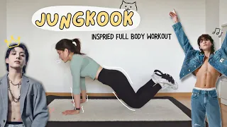 10 min JUNGKOOK/BTS inspired FULL BODY STRENGTH workout (BURN 90 CALORIE 🥵 Super Sweat)