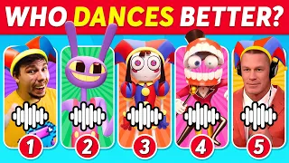 Who DANCES Better? 💃🎶 The Amazing Digital Circus Edition 🎪 Pomni, Caine, Jax, Ragatha, Mr.Beast