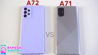 Samsung Galaxy A72 vs Galaxy A71 Speed Test and Camera Comparison
