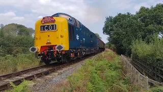 English Electric class 55 Deltic 55009 Alycidon at the Severn Valley Railway 01/09/2022