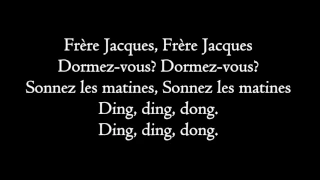 Frere Jacques - lyrics