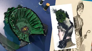 Making a Gothic Victorian Bonnet // DIY Bustle Period Mini Bonnet