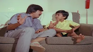Master Anand Slow Motion Fast Motion Daddy Hugging Best Comedy Scene | Gowri Ganesha Kannada Movie