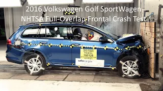 2015-2021 Volkswagen Golf 5 Dr. / GTI / SportWagen / Alltrack NHTSA Full-Overlap Frontal Crash Test