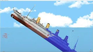 The Extremely Quick Sinking Of The HMHS Britannic I Floating Sandbox Sinks Like the Titanic