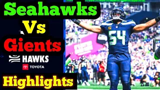 Seattle Seahawks Vs New York Gients || 2023 Week 4 Game Highlights 1