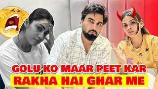 GOLU KO MAAR PEET KAR RAKHA HAI GHAR ME | CHIKU MALIK VLOGS