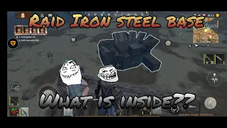 Raid Iron steel base || epic loot on base || Last island of survival unknown 15 days || LIOS