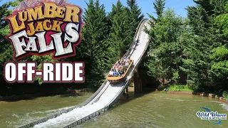 Lumberjack Falls Off-Ride Footage, Wild Waves Intamin Shoot-the-Chutes | Non-Copyright