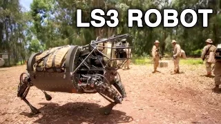 LS3 Robot Patrols With Marines, Comes Under Simulated Mortar Attack