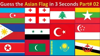 Can You Identify These? Guess and Learn FLAGS Of ASIA Part 2!