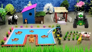 Mini Diy making The Most INSANE Mini Farm You'll Ever See! | Mini Water Pump for Farm Animal #101
