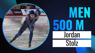 Jordan STOLZ (USA) | Gold | 500m Men | Calgary 2024 | #SpeedSkating