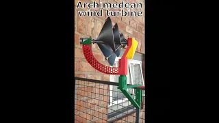 Archimedean wind turbine, wind power generator