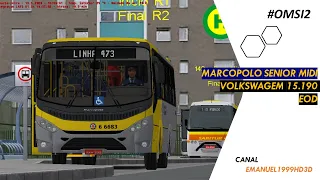 OMSI 2 - SENIOR MIDI VOLKSBUS 15.190 EOD DO RKC -  MAPA VALE DO AÇO | LINHA L473 R1