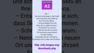 A2 SMS schreiben, sich entschuldigen, Termin verschieben #a2 #a2deutsch #learngerman #german Prüfung