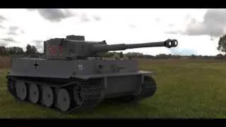 Tiger Tank firing gun