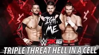 WWE 2K16 - TRIPLE THREAT HELL IN A CELL MATCH | Sami Zayn vs Kevin Owens vs Finn Balor