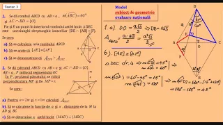 Test nr.3 - Geometrie tip evaluare nationala