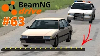 BeamNG.drive (#63) - PRZEJAZD SAMOCHODAMI PRZEZ KOLCZATKI Z DUŻĄ PRĘDKOŚCIĄ cz.2