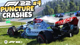 F1 22 PUNCTURE CRASHES #4