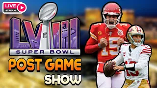 Super Bowl LVIII Post Game Show Live Reaction Show