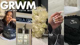 GRWM For My Birthday + Vlog | Lashes, Nails, Cake, Hair, Etc