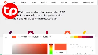 HTML Color Code, para extrair cores em HSL, HEX e RGB