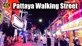 🇹🇭[4K] Night Walk Through Pattaya Walking Street | Pattaya Night life | July 2023 |60fps