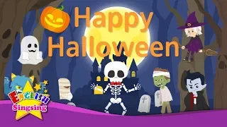 Kids vocabulary - Happy Halloween (Ver.2) - Halloween costumes - English educational video for kids