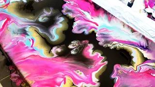 Floetrol & Primary Elements Dutch Pour| No House Paint Recipe! Acrylic Pour Painting | Abstract Art