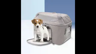 Dog Backpack Breathable Pet Carrier Bag Travel Airline Approved Transport Bag For Sm